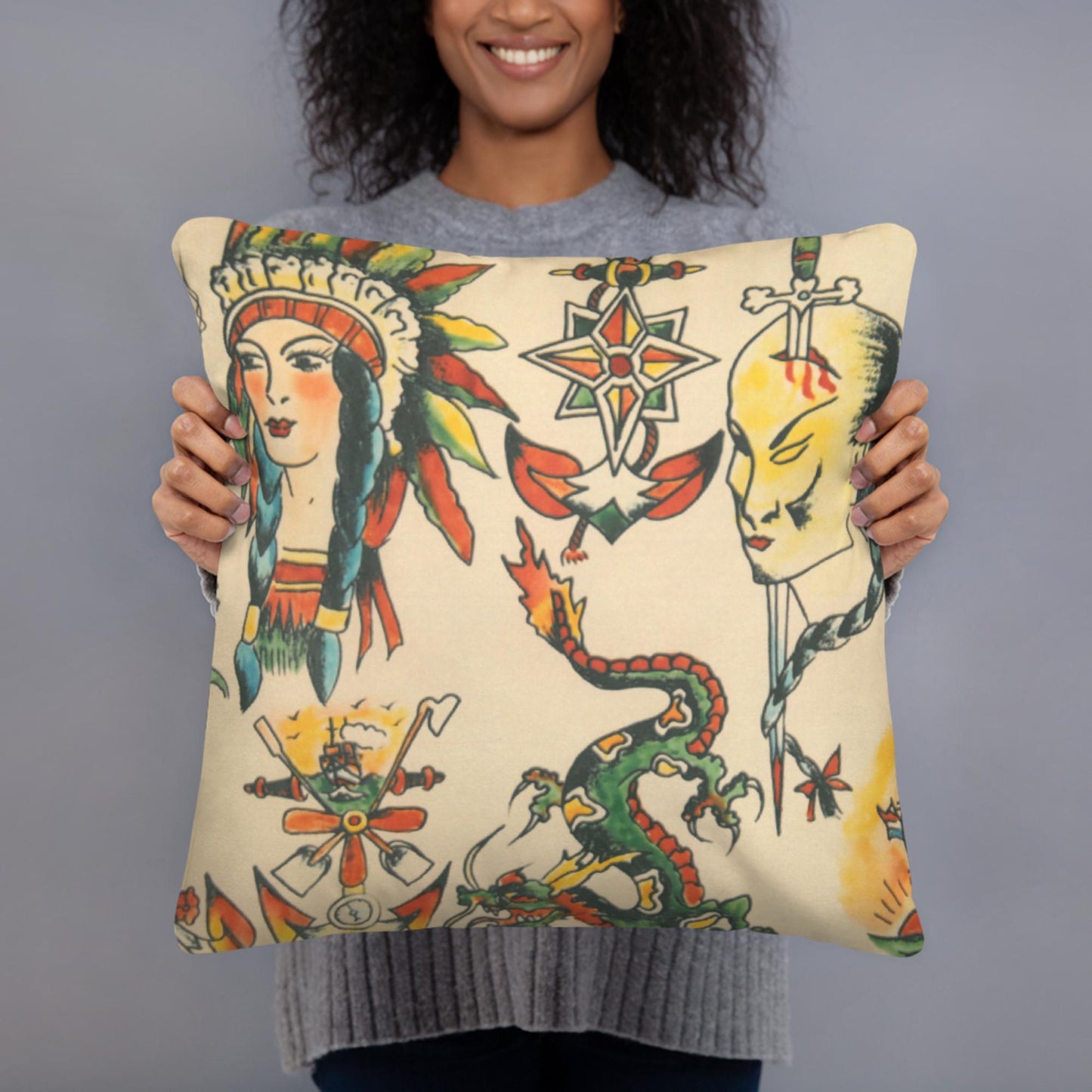 Tattoo Ole - Basic Pillow