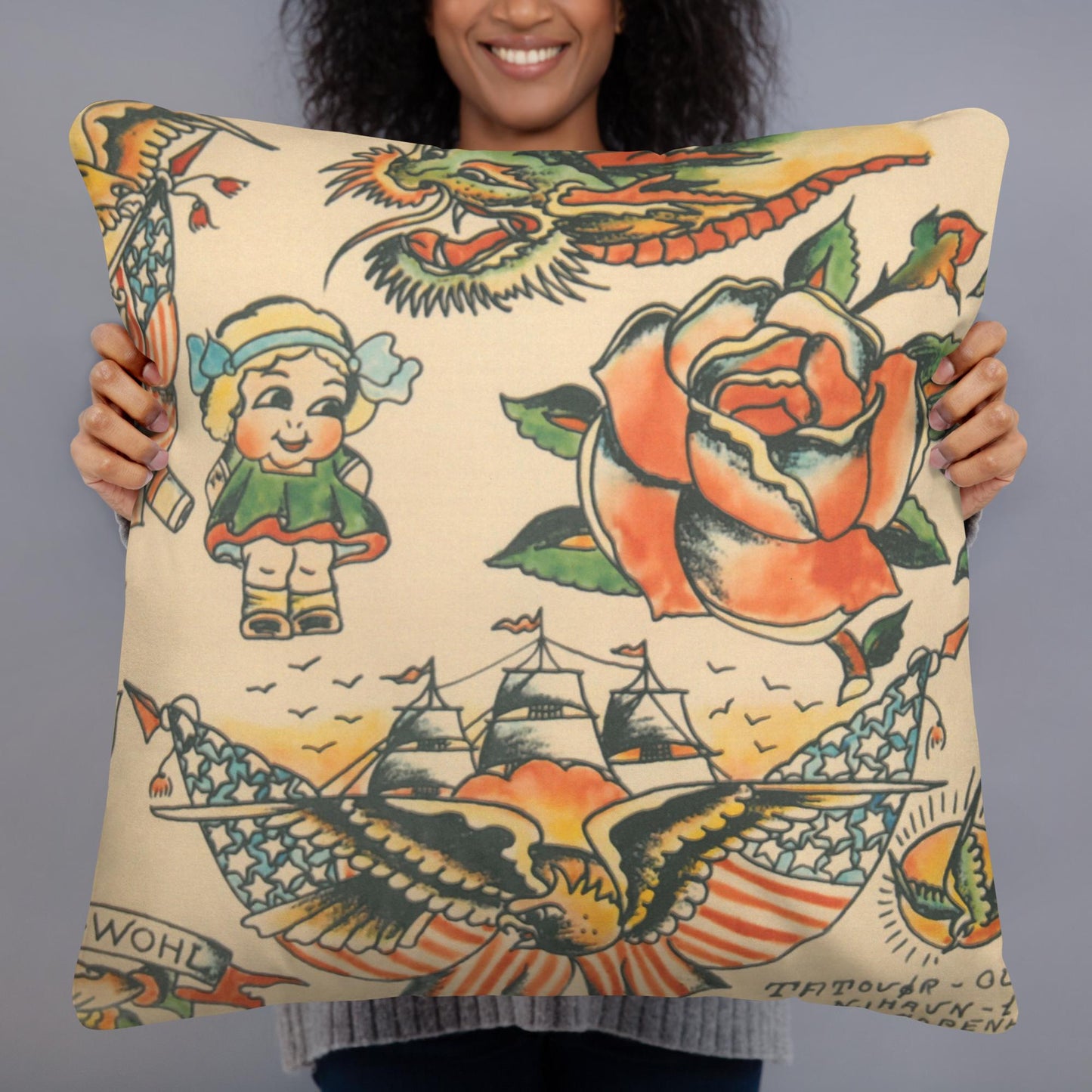 Tattoo Ole - Basic Pillow