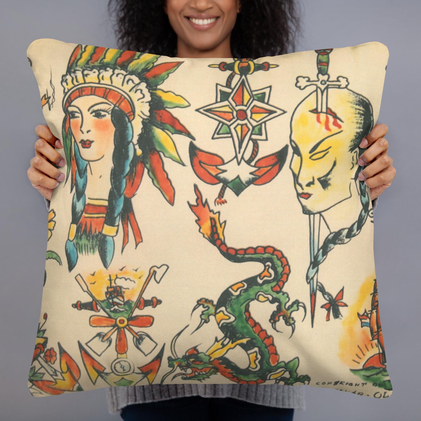 Tattoo Ole - Basic Pillow