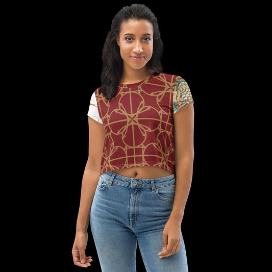 All-Over Print Crop Tee