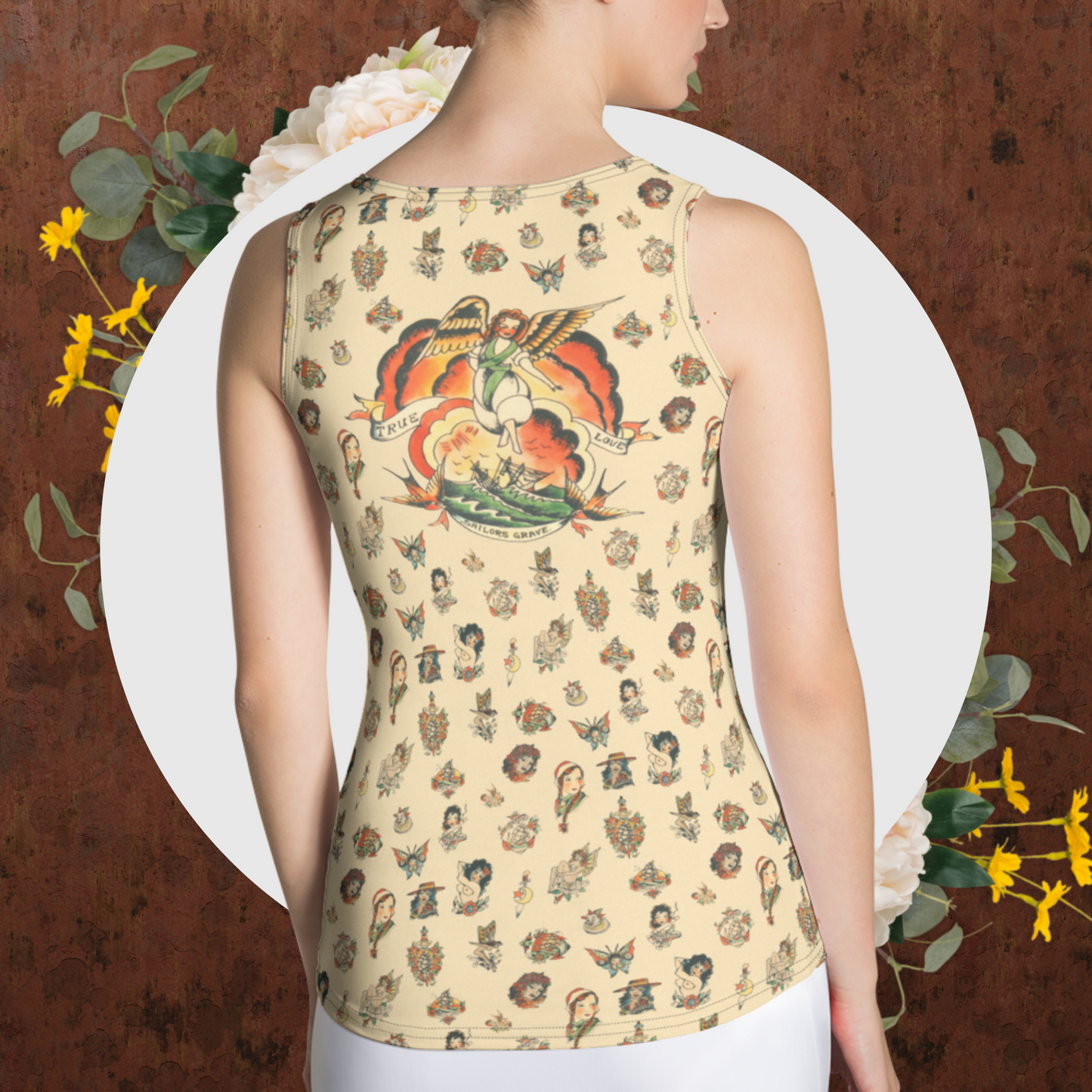 Sailor tattoo Pattern Women's Tank Top