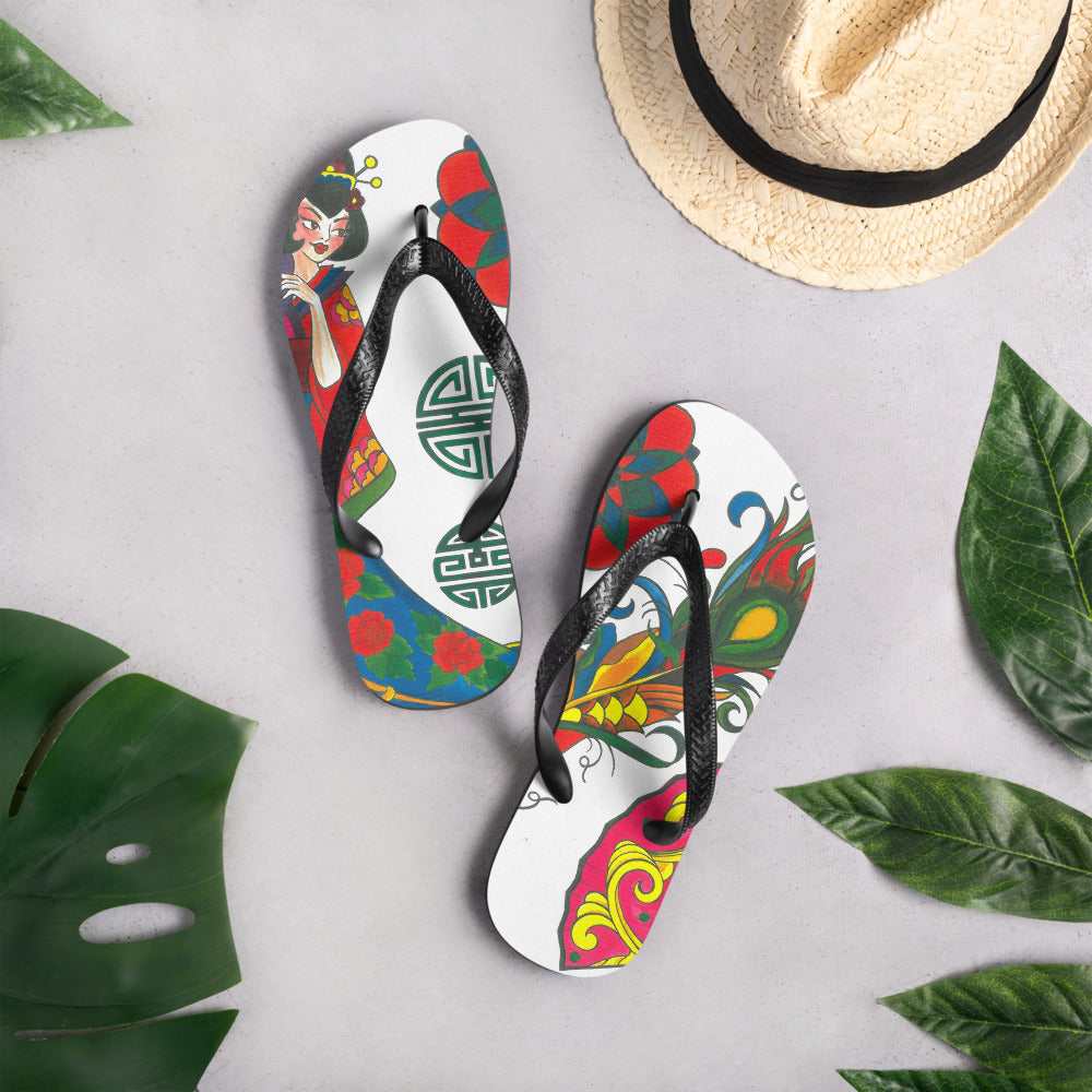 Tattoo Ole Flip-Flops Asian design