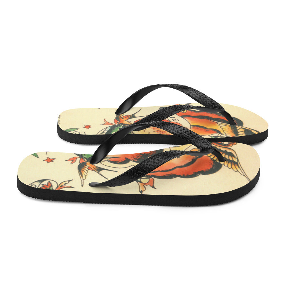 Tattoo Ole Flip-Flops with True Love design