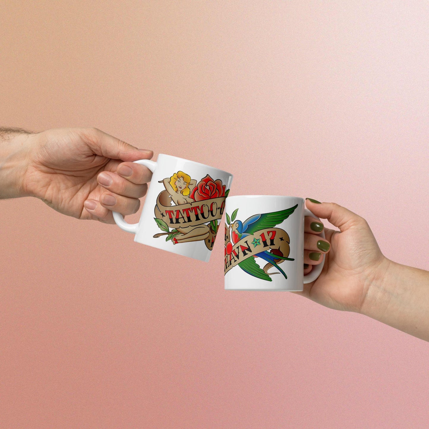 Tattoo Ole - White glossy mug