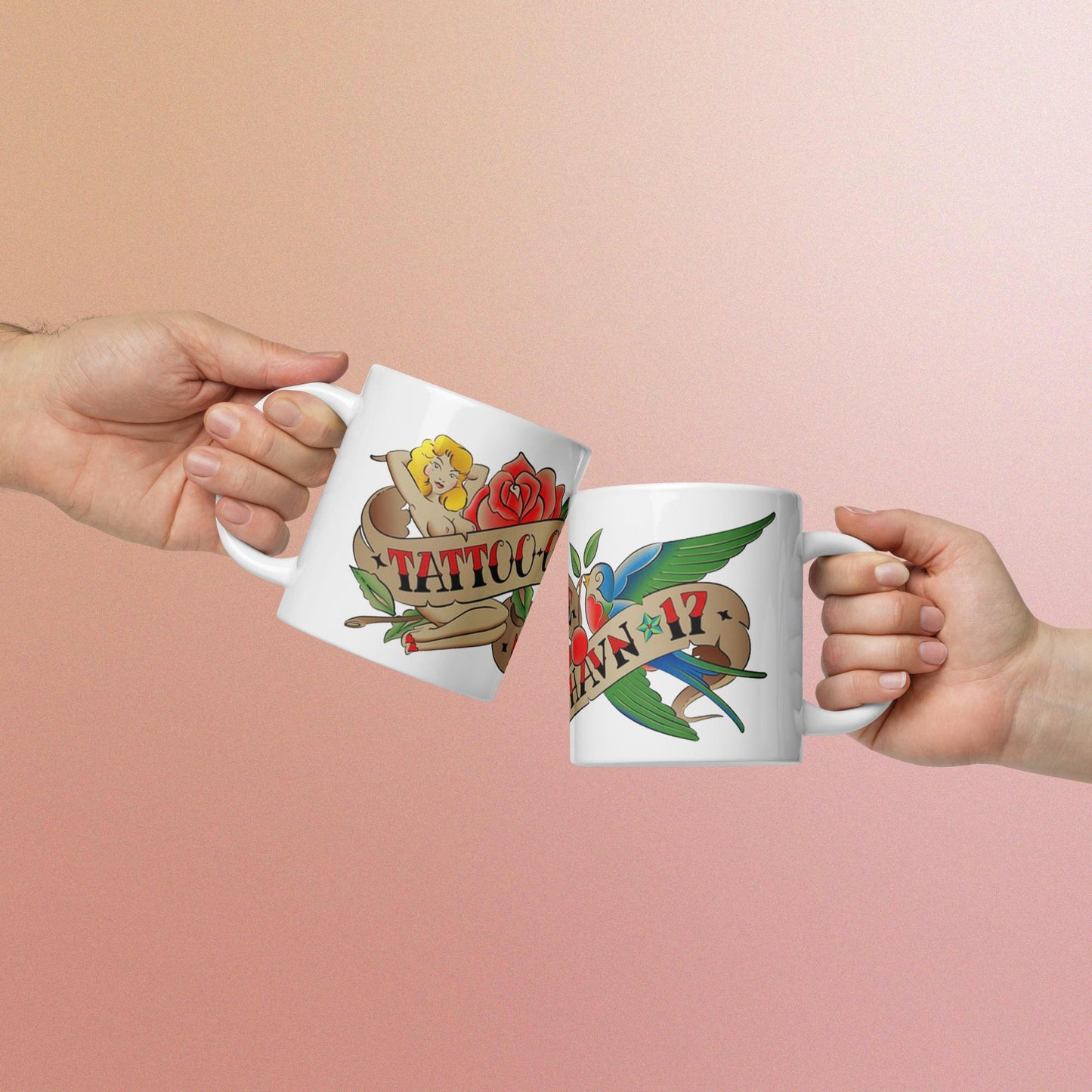 Tattoo Ole - White glossy mug