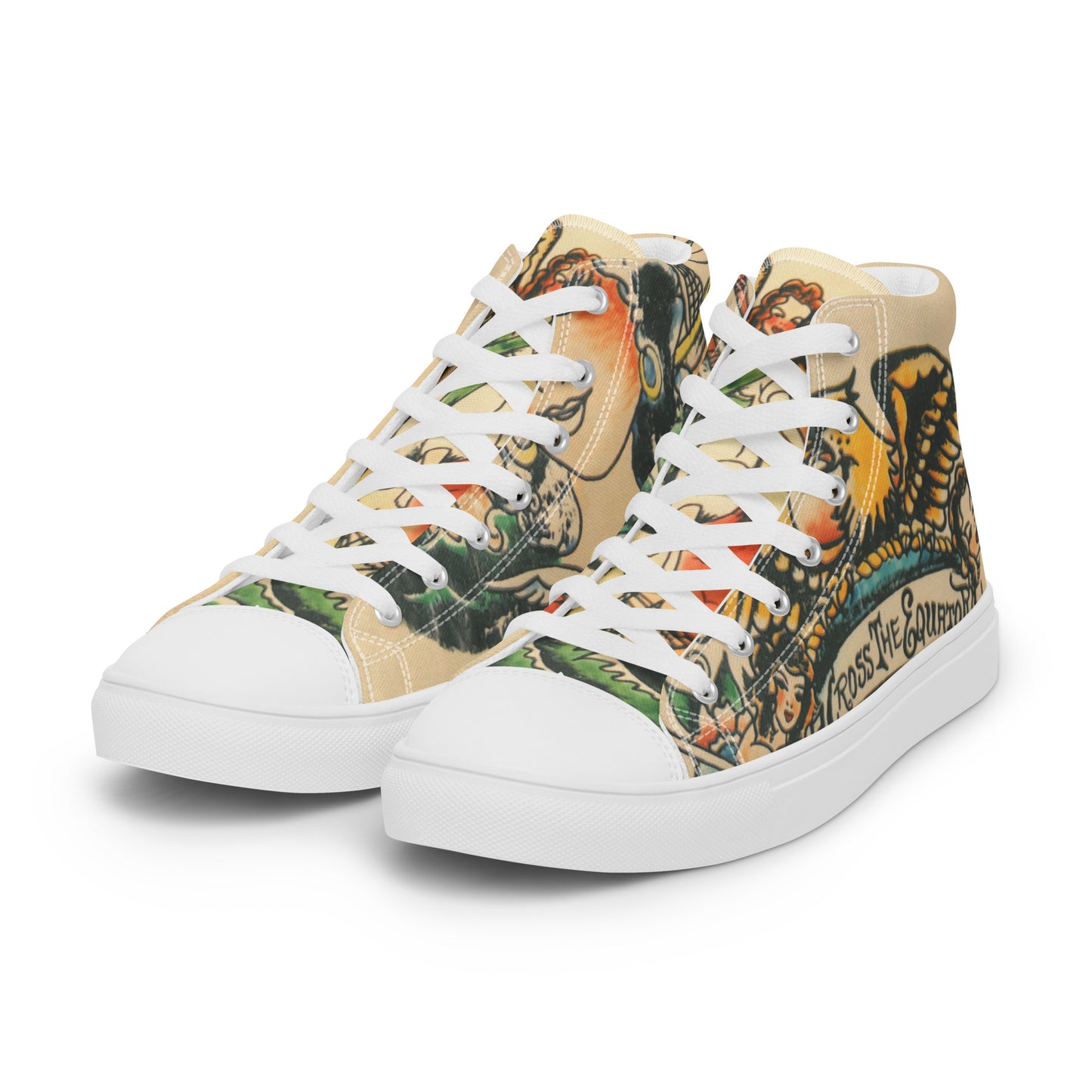 Tattoo Ole - Women’s high top canvas shoes