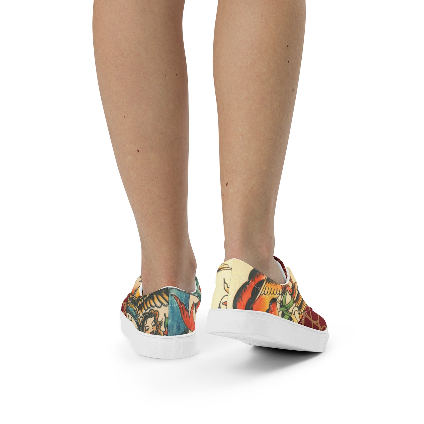 Tattoo Ole/ Nyhavn 17 - Women’s lace-up canvas shoes