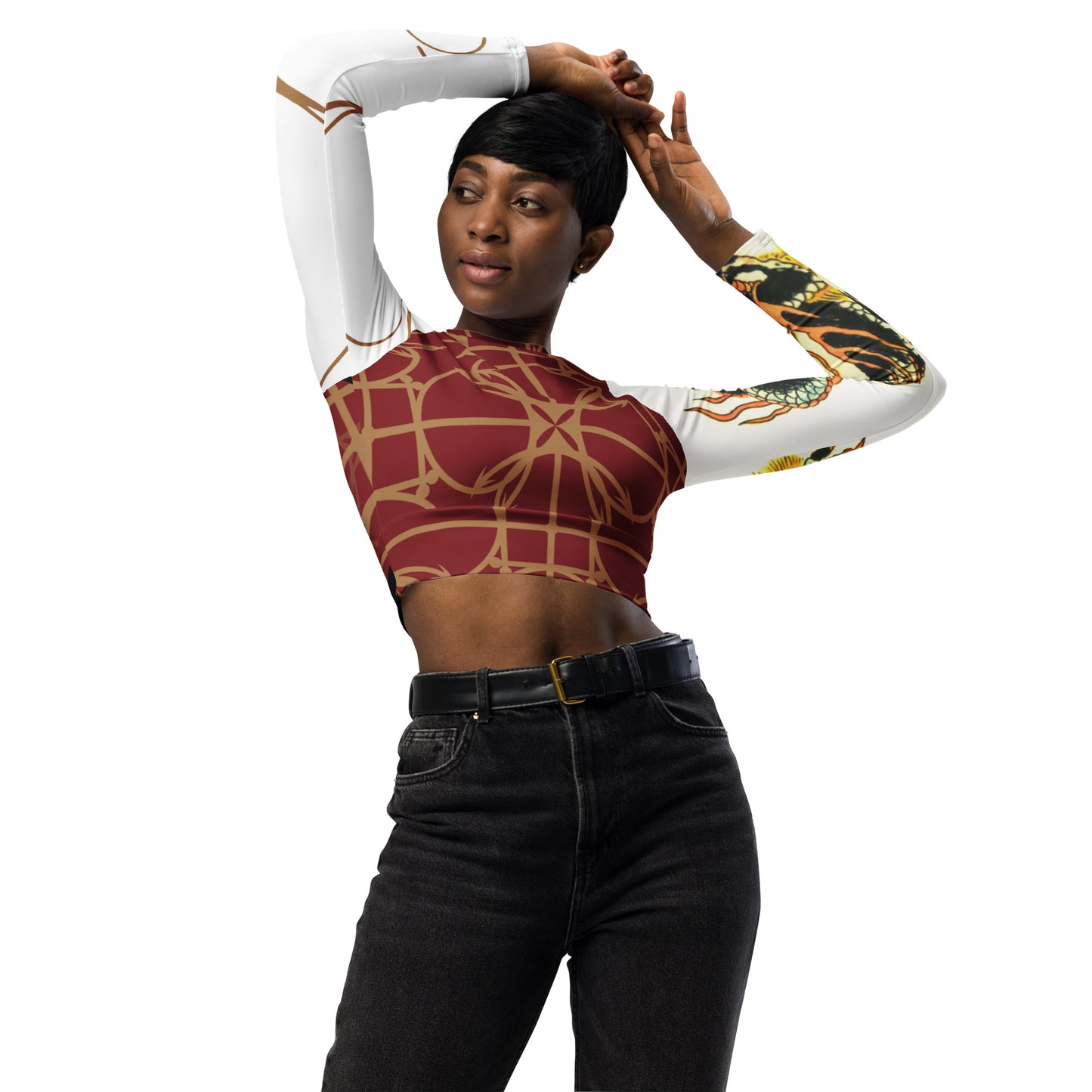 Nyhavn 17 - Recycled long-sleeve crop top