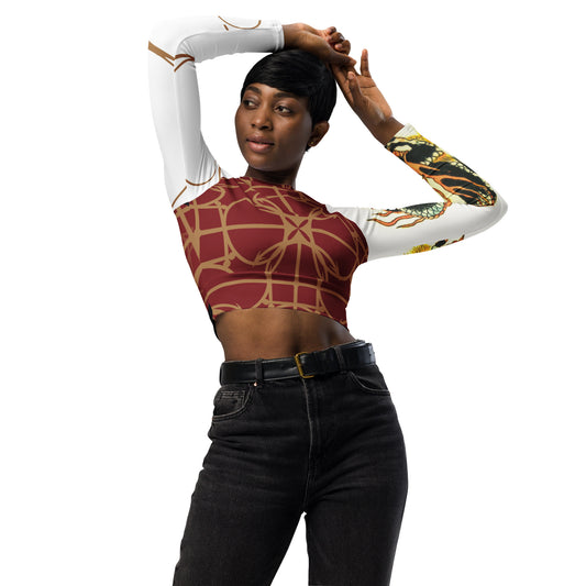 Nyhavn 17 - Recycled long-sleeve crop top