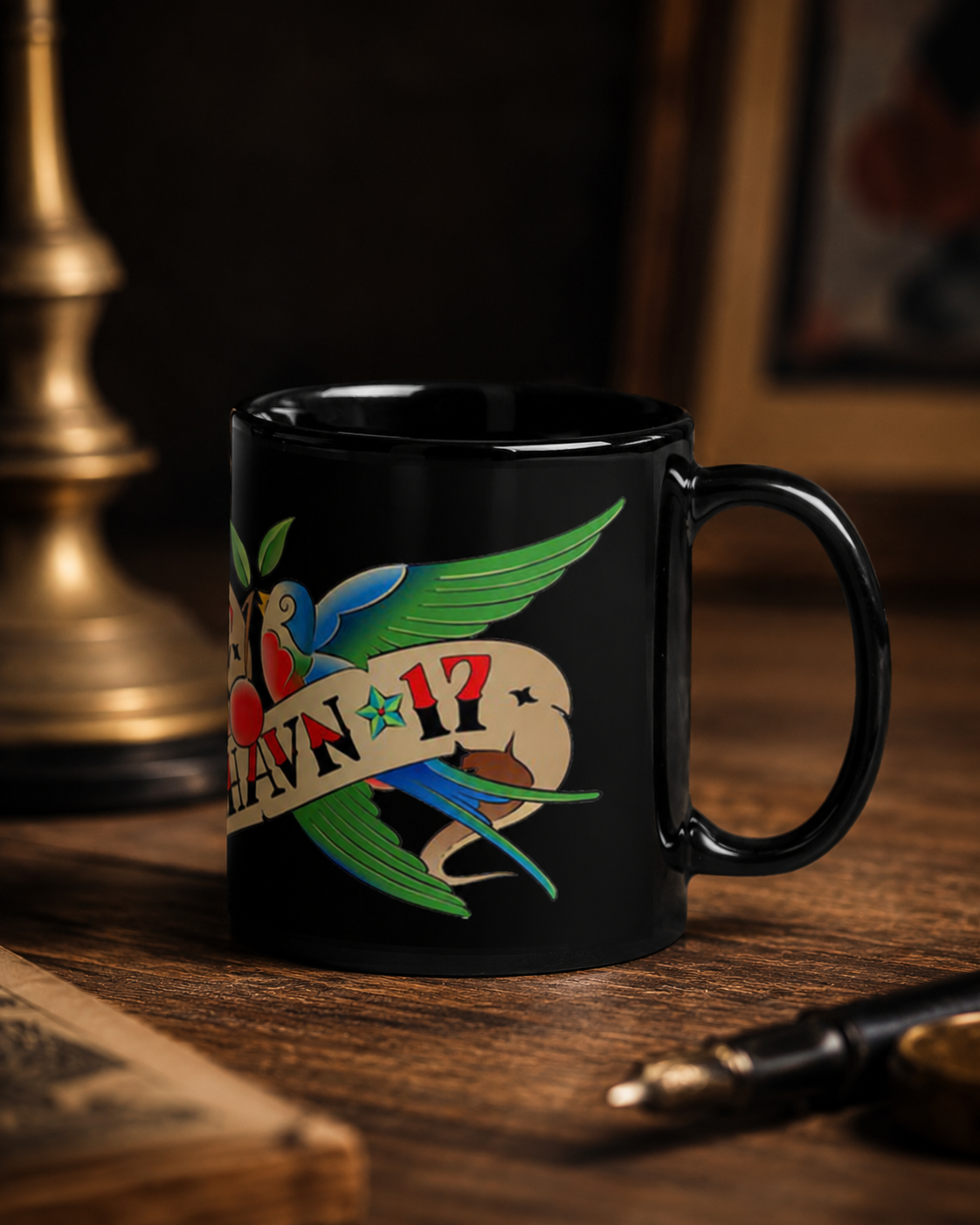 Tattoo Ole Heritage Mug – Black, 11 oz
