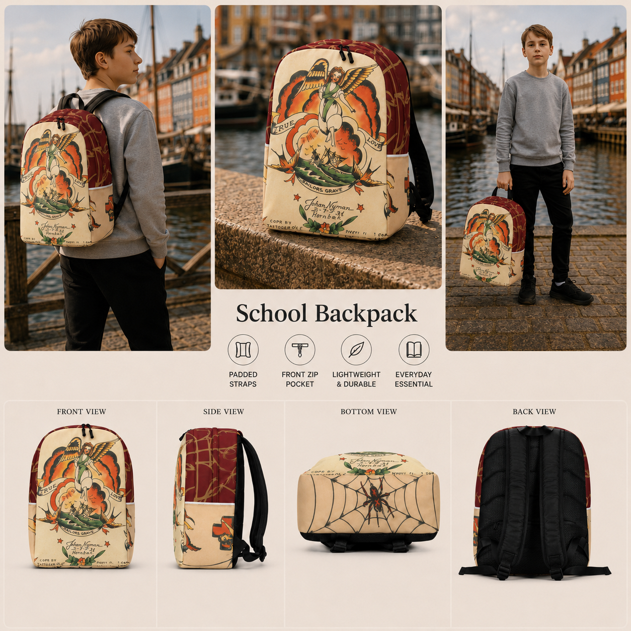 Tattoo Ole - Minimalist Backpack