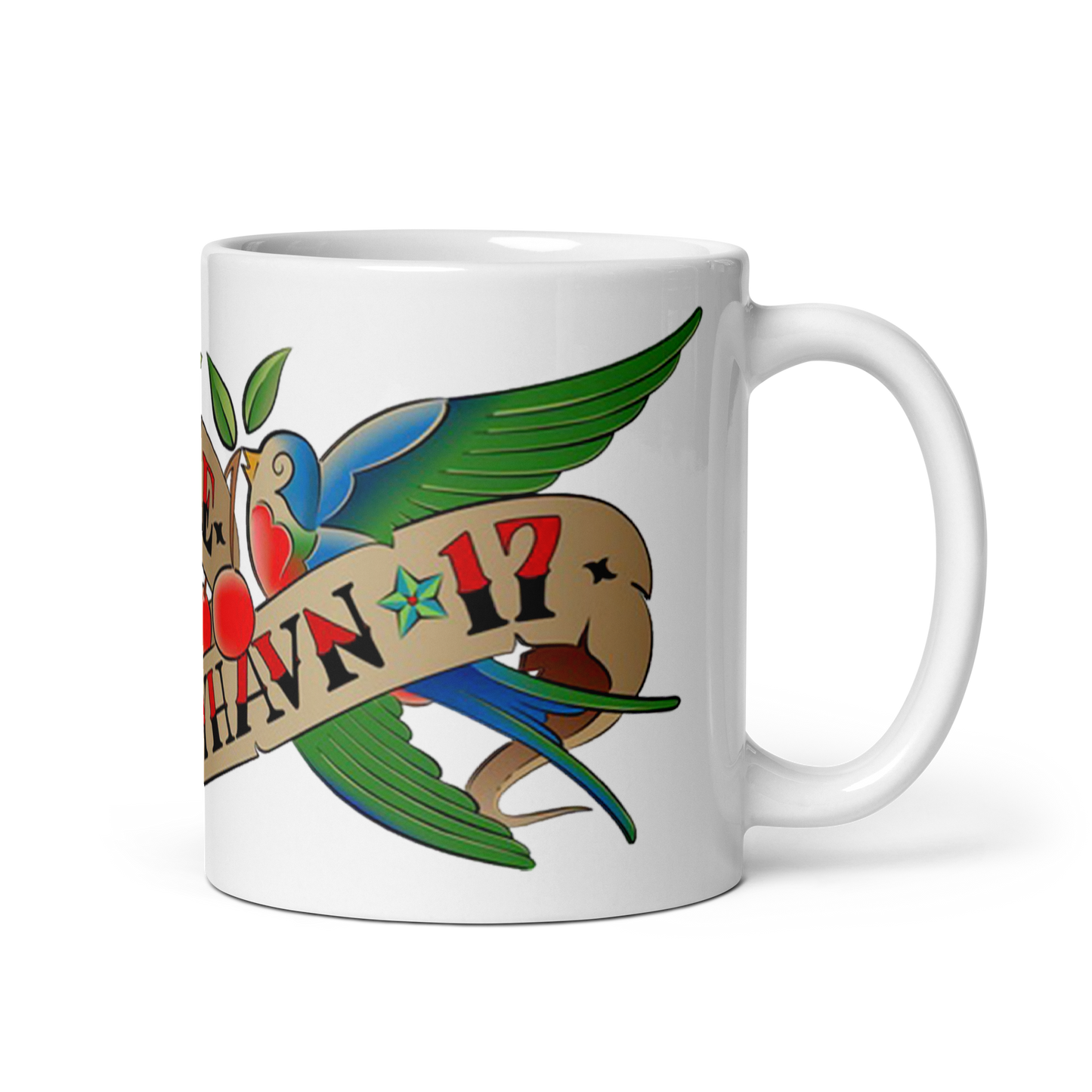 Tattoo Ole Heritage Mug – White, 11 oz