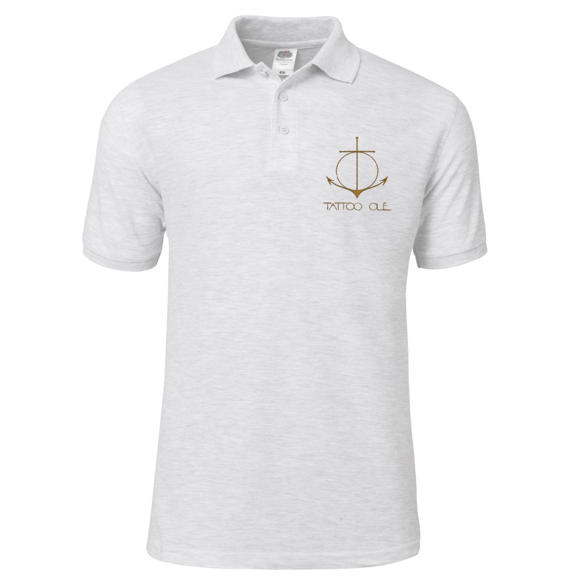 Tattoo Ole Nyhavn 17 classic polo Light Gray with anchor