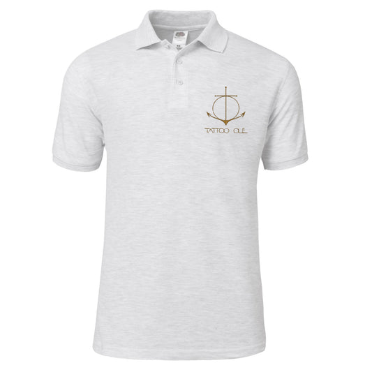Tattoo Ole Nyhavn 17 classic polo Light Gray with anchor